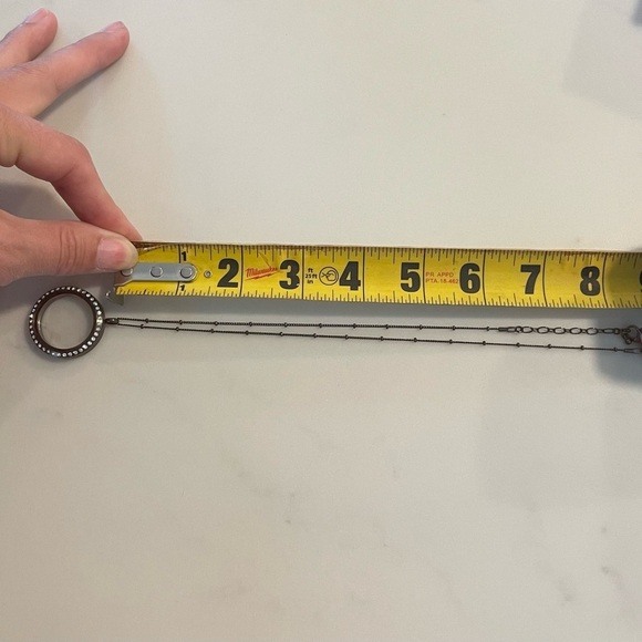 Origami Owl Large Chocolate Locket with chain Autumn Fall - Picture 6 of 6